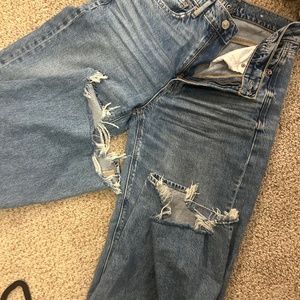 Alix Earle American eagle jeans wide leg dreamy drape super high waisted